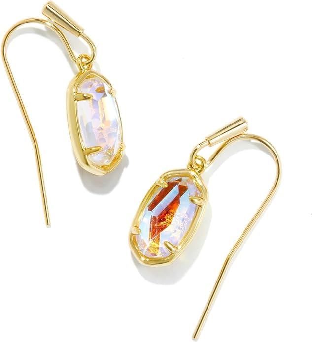 Kendra Scott Grayson Drop Earring - Gold Dichoroic Glass