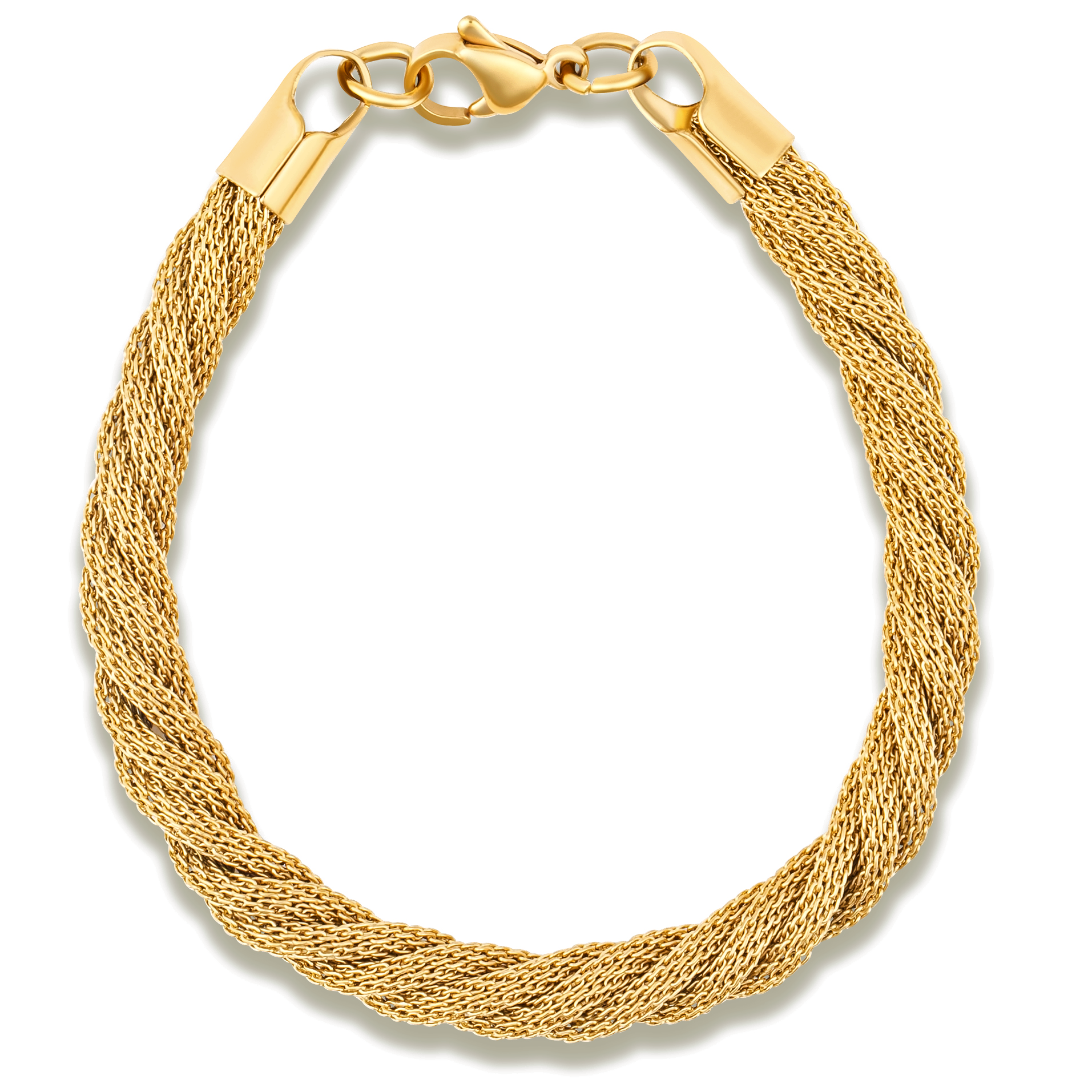 Danica Mesh Rope Chain Bracelet - Gold
