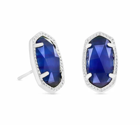 Kendra scott navy blue earrings on sale