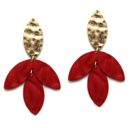 Meghan Browne Peta Earring - Red