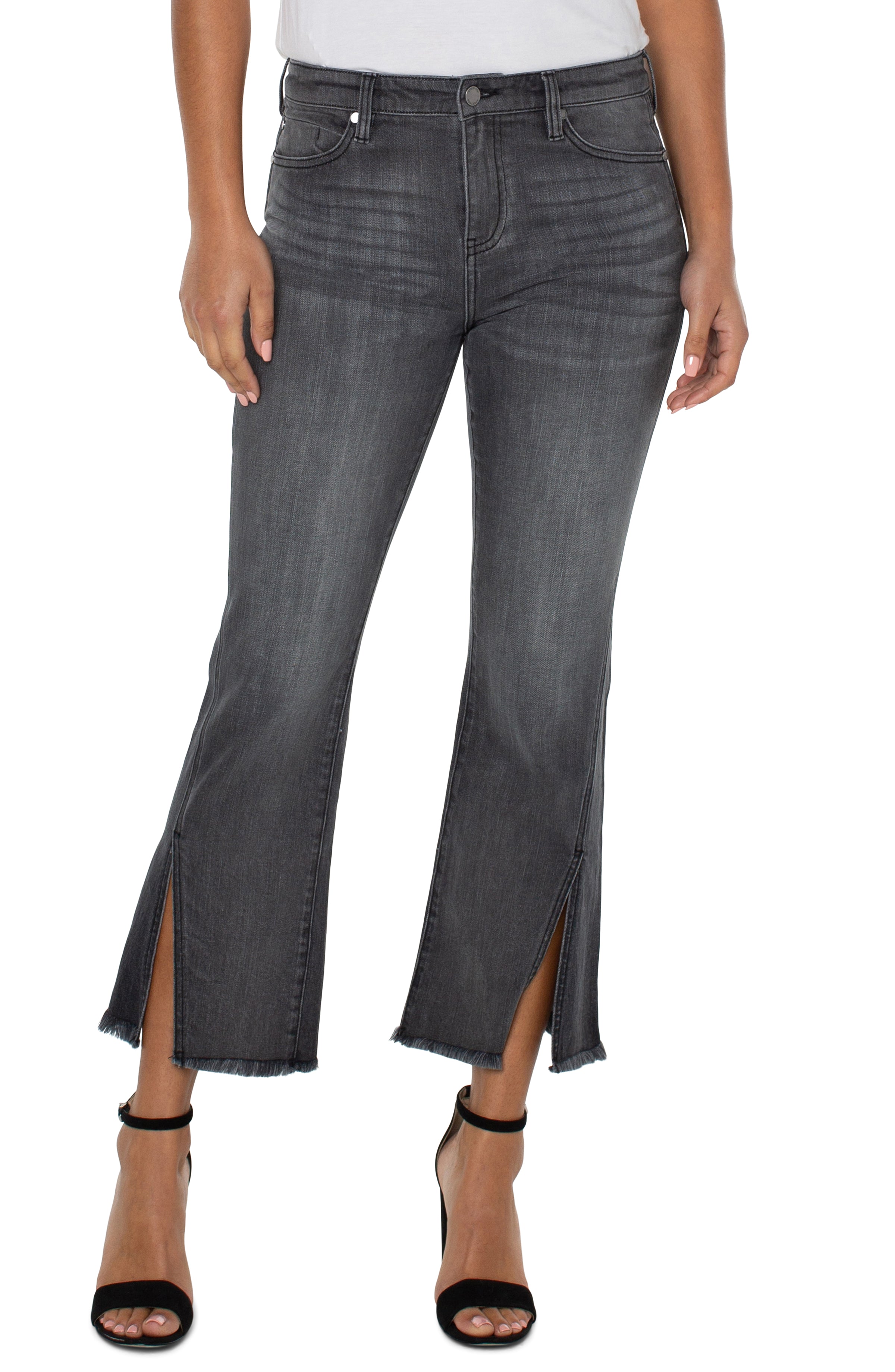 Liverpool Hannah Crop Flare W/Forward Seam Slit 27