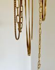 Paola Herringbone Chain Necklace - Gold