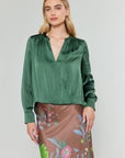 Forest Green Blouse