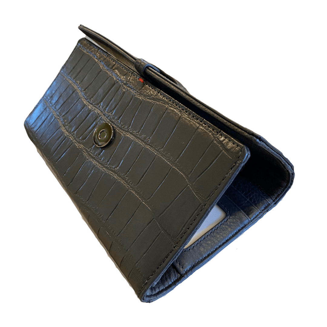 Benjamin Wallet - Rivers Crocco Gunmetal