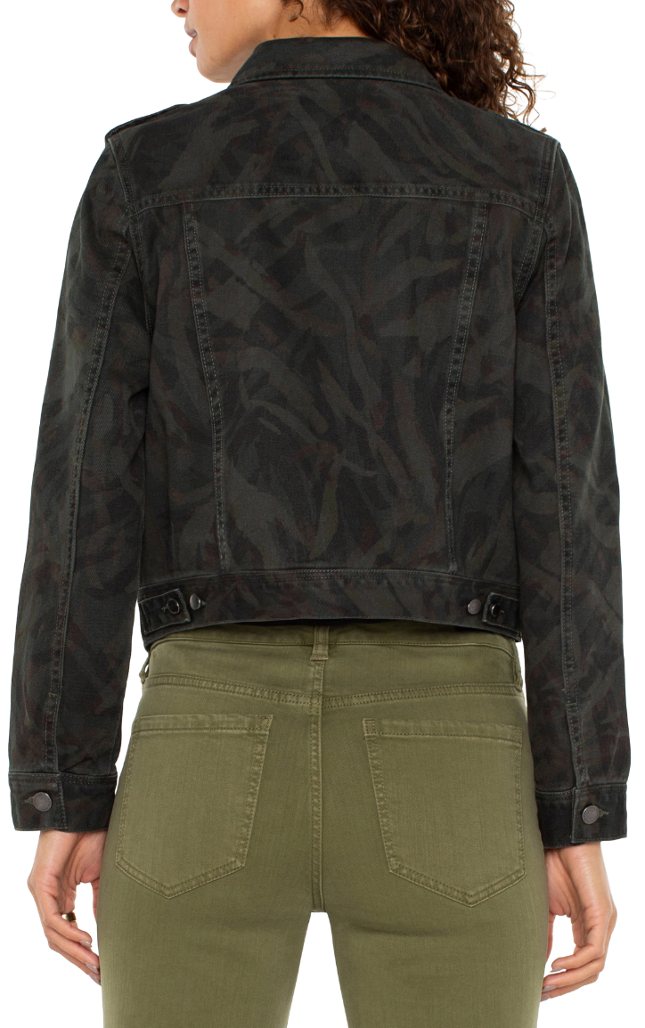 Jacket Military Crop - Camo