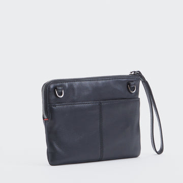 Nash Small 2 - Black Gunmetal Red Zipper