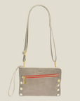 Nash Small 2 - Pewter Brushed Gold Red Zipper