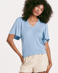 Jax Shirred Sleeve Top