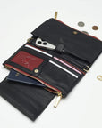 Levy - Black Black Brushed Gold Red Zip