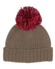 Space Dye Pom Hat - Raspberry