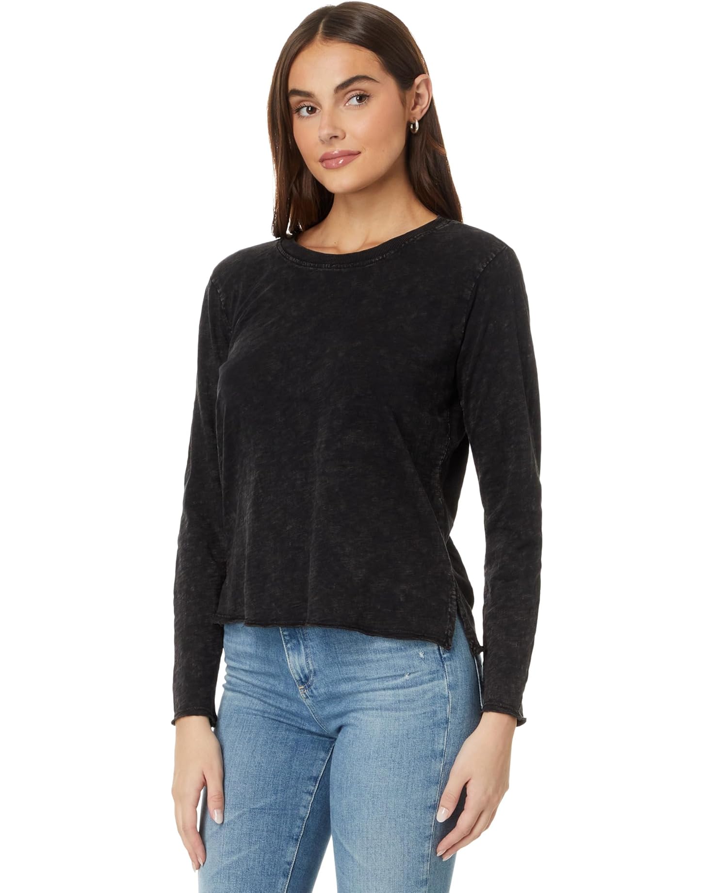 Long Sleeve Cropped Boxy Tee