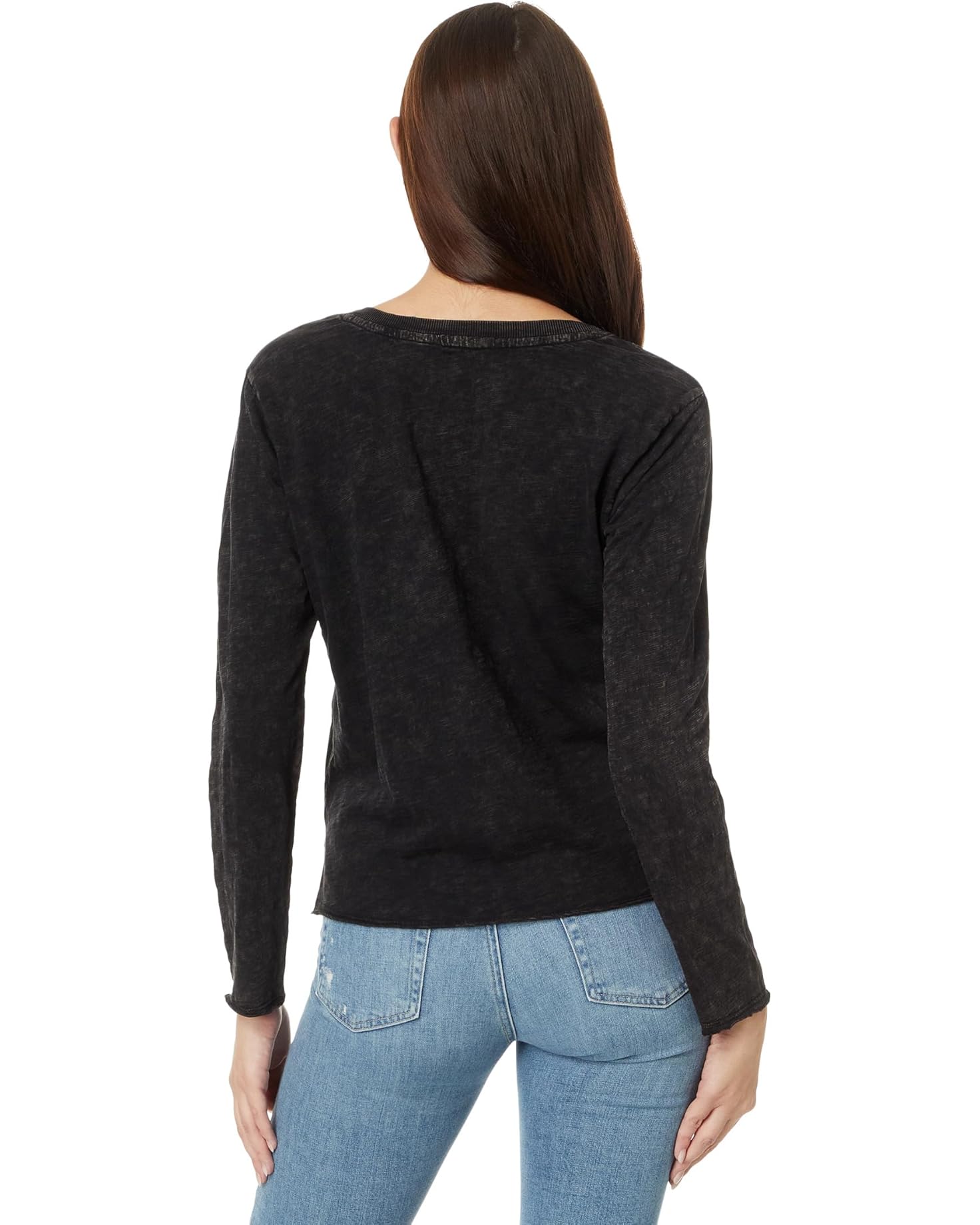 Long Sleeve Cropped Boxy Tee