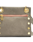 Tony Small - Pewter Brushed Gold Red Zipper