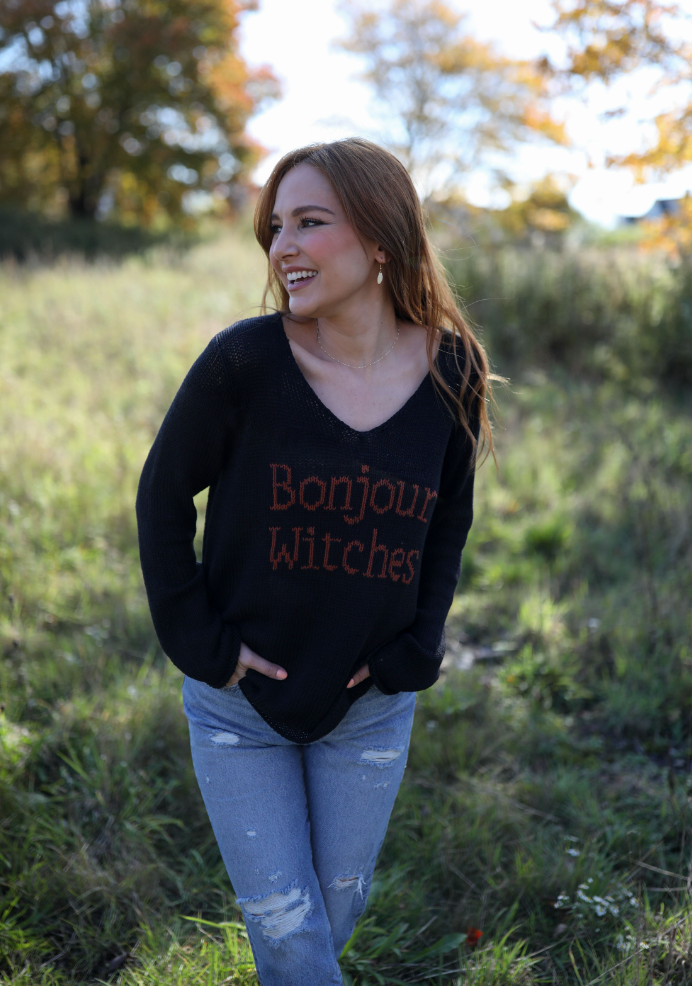 Bonjour Witches Sweater