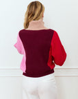 Gardenia Color Block Sweater