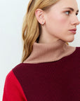 Gardenia Color Block Sweater