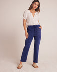 Evie - Ruffle Waist Seam Trouser