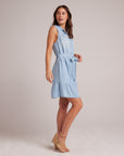 Gathered Ruffle Shirt Dress