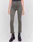 Asymmetrical Leg Pant -Spruce