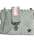 Charlotte Crossbody Woven - Ice Grey