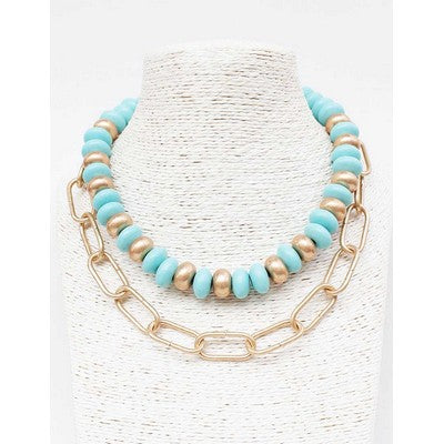 Meghan Browne Dew Necklace - Turquoise