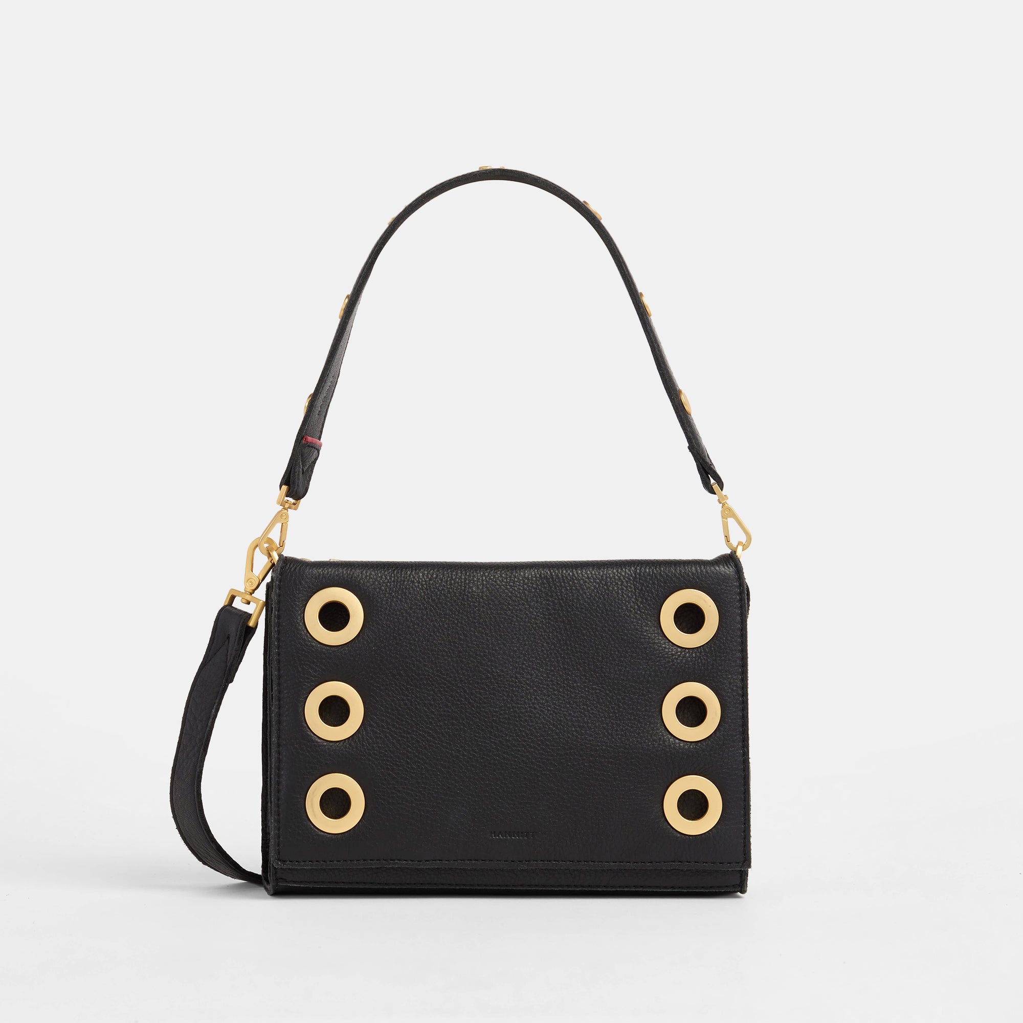 Montana Clutch Small - Black - Brushed Gold