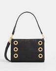 Montana Clutch Small - Black - Brushed Gold