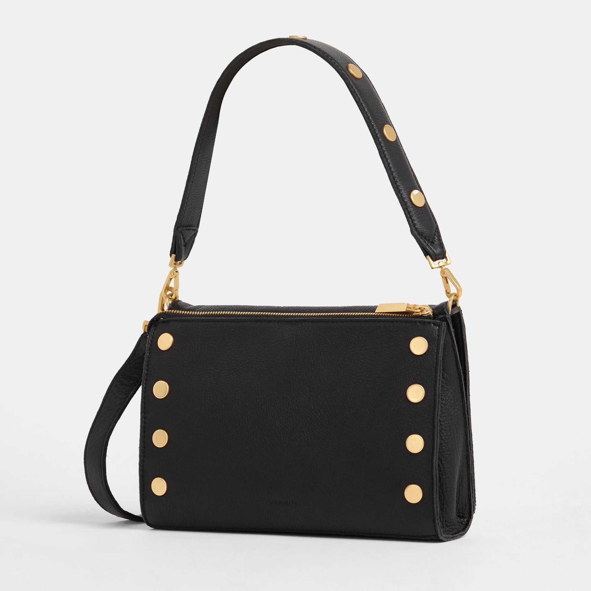 Montana Clutch Small - Black - Brushed Gold