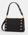 Montana Clutch Small - Black - Brushed Gold