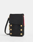 VIP Mobile - Black/ Brushed Gold Red Zip