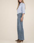 KUT Jean High Rise Wide Leg Clean Hem