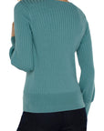 LC Long Sleeve Crew Neck Sweater Ocean