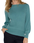 LC Long Sleeve Crew Neck Sweater Ocean