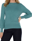 LC Long Sleeve Crew Neck Sweater Ocean