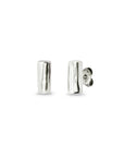 UNOde50  Silver-Plated Tube-Shaped Earrings