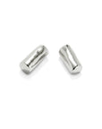 UNOde50  Silver-Plated Tube-Shaped Earrings