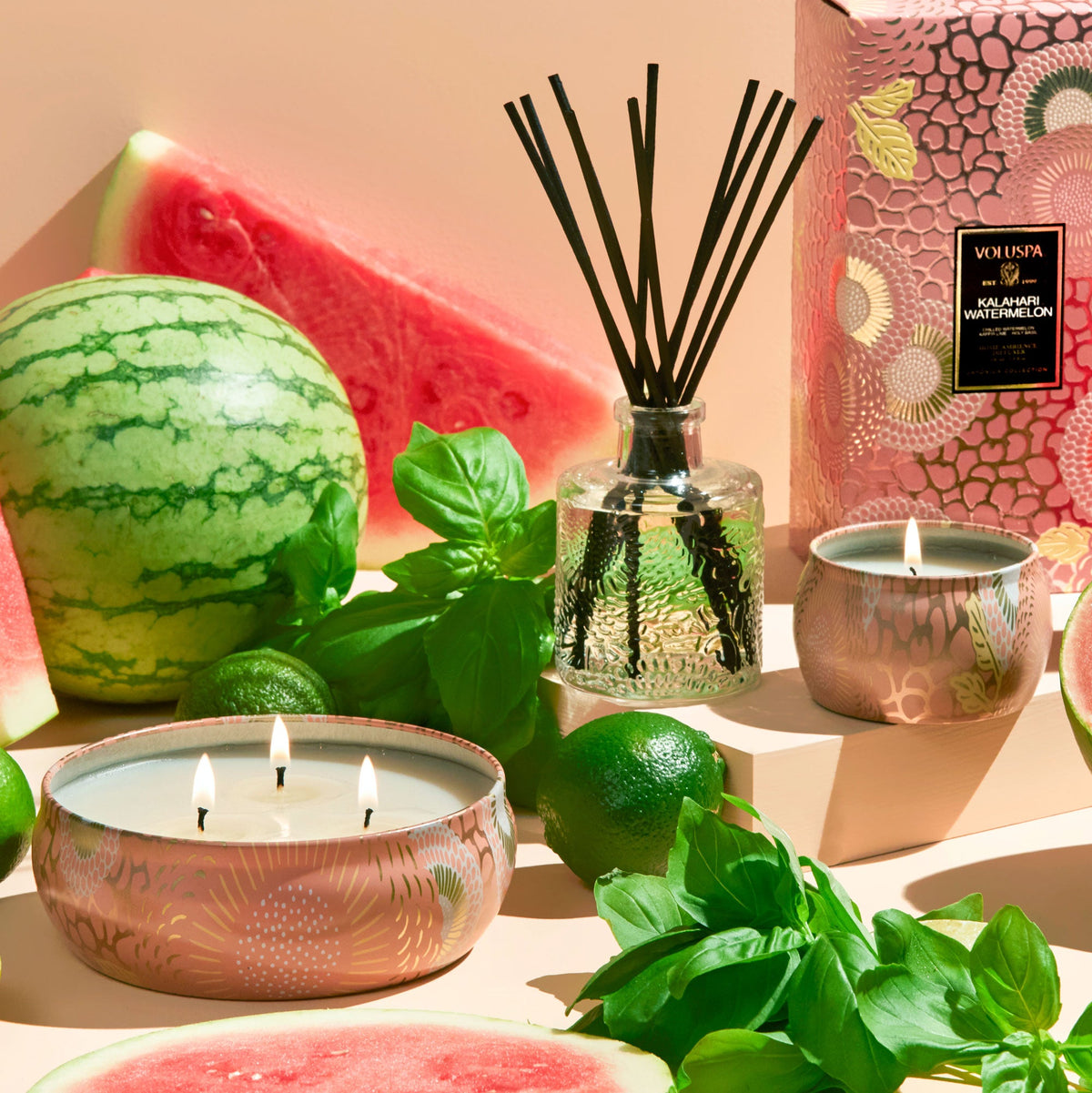 Kalahari Watermelon Mini Tin Candle