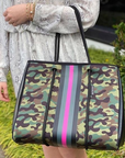 Everyday Neoprene Tote - Pink Army