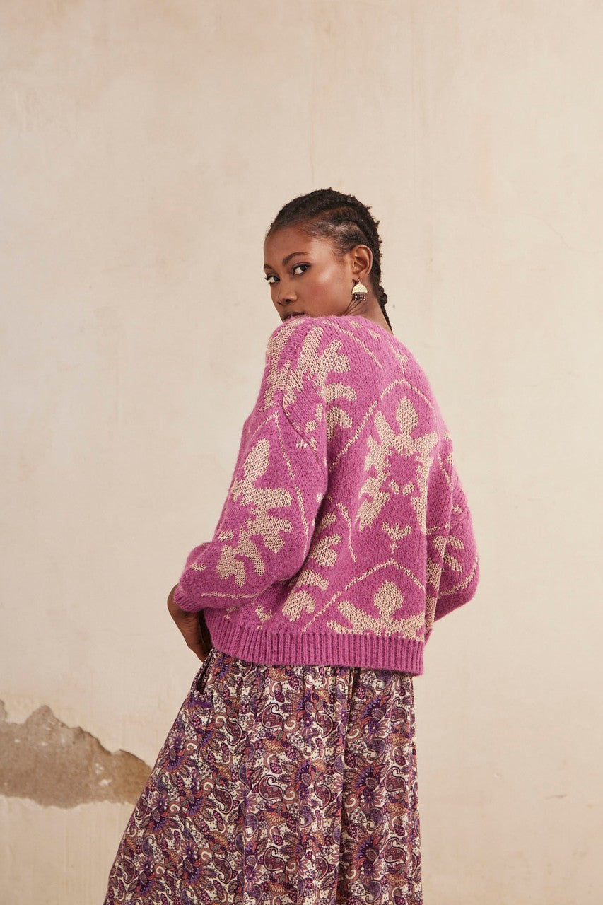 Akina Sweater - Fuchsia