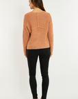 Long Sleeve Easy Fit Boucle Sweater