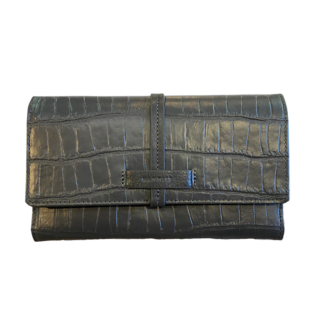 Benjamin Wallet - Rivers Crocco Gunmetal