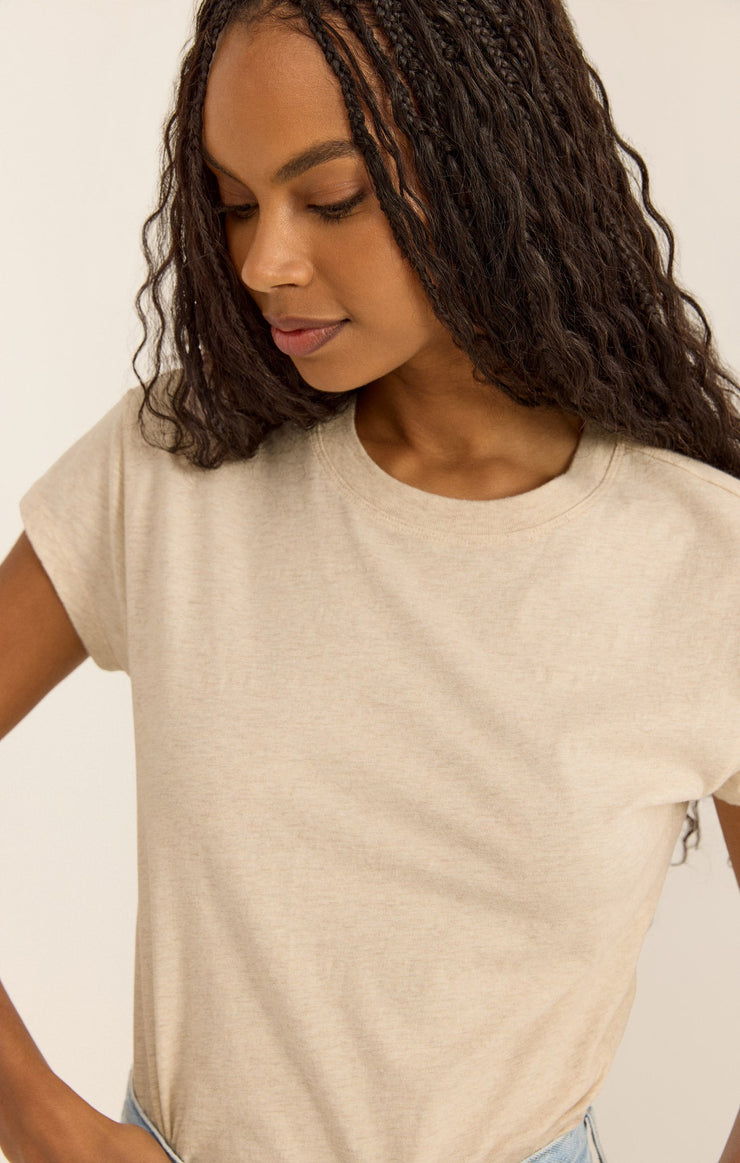 Modern Slub Tee - Light Oatmeal