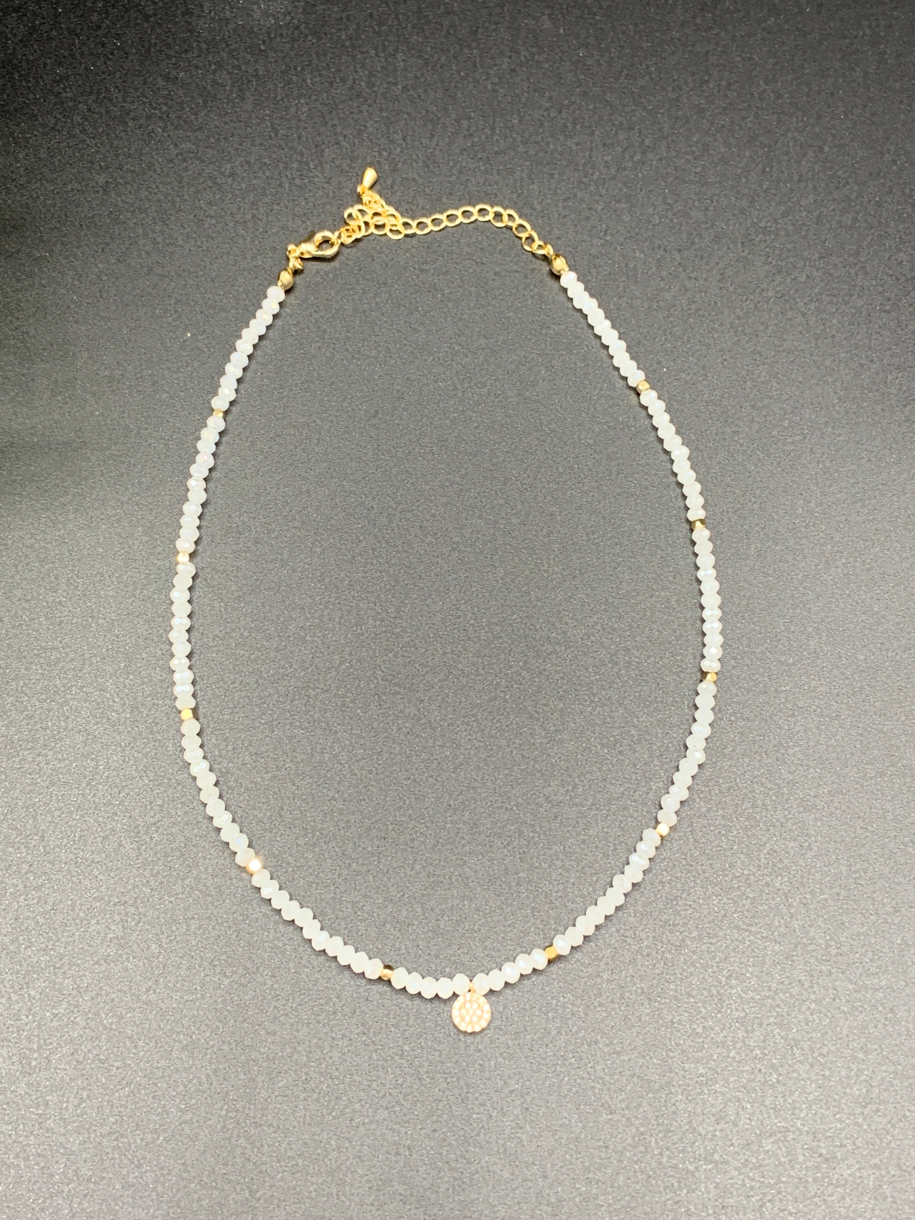Meghan Browne Bitsy Necklace - White Opal