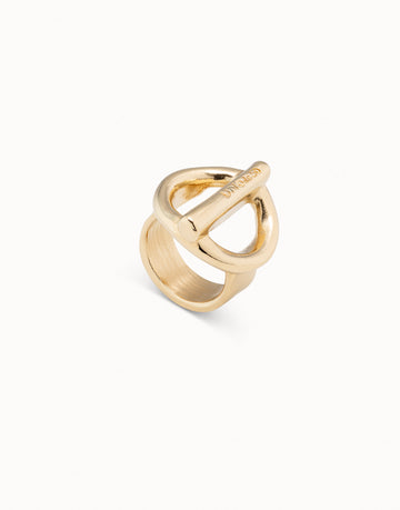 UNOde50 Gold On / Off Ring Size 7