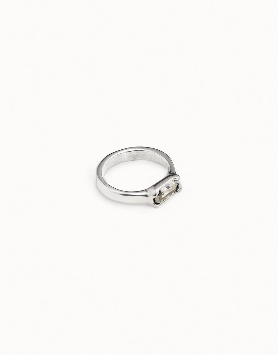 UNOde50 Cobra White Crystal Ring Size 6
