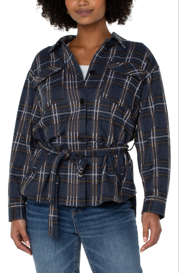 Belted Shirt Jacket