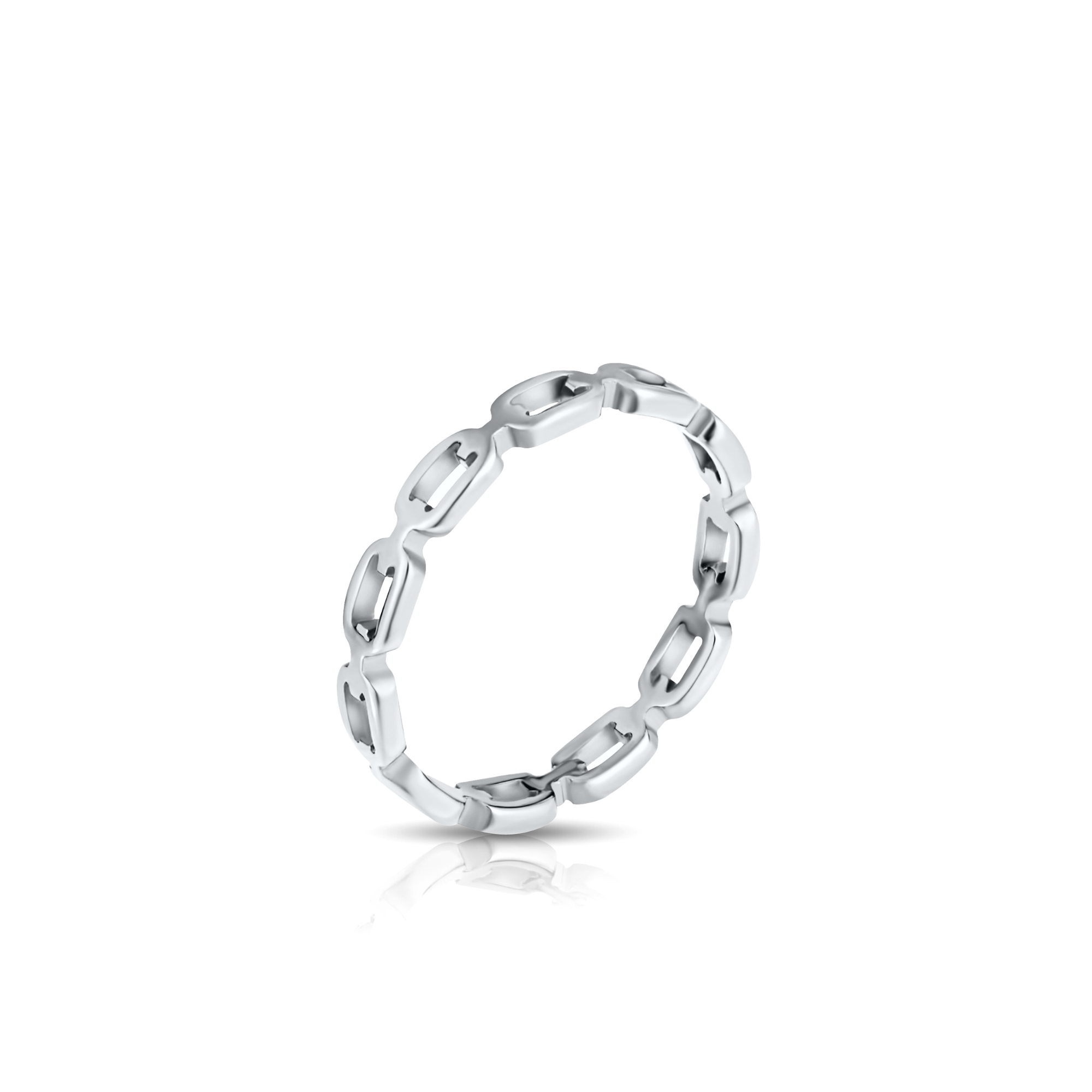 Billy Dainty Chain Ring - Silver - 7