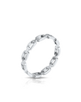 Billy Dainty Chain Ring - Silver - 7