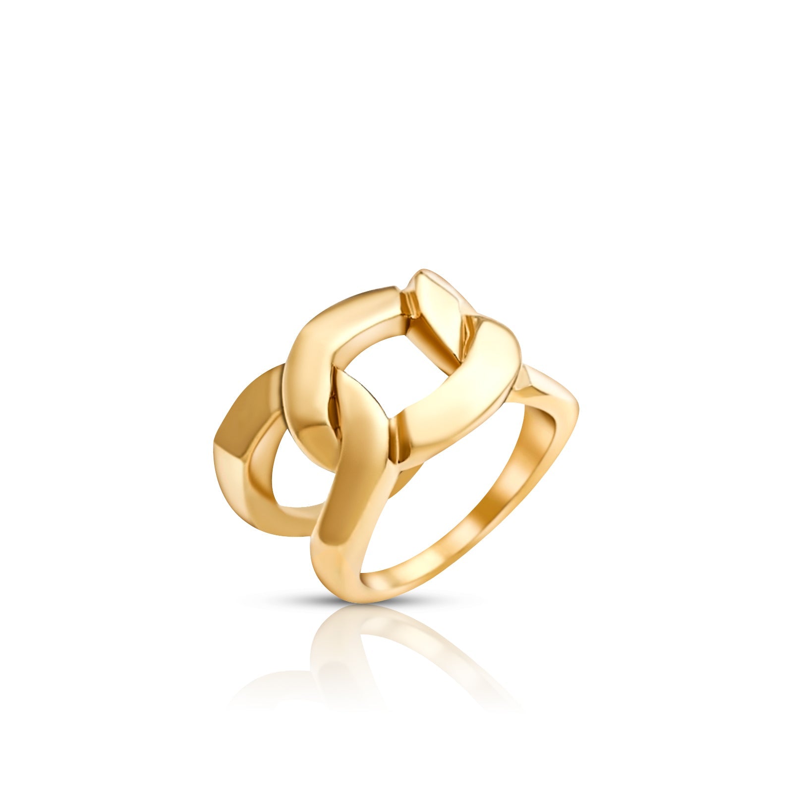 Brooklyn Chain Ring - Gold - Size 9