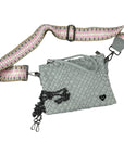 Charlotte Crossbody Woven - Ice Grey